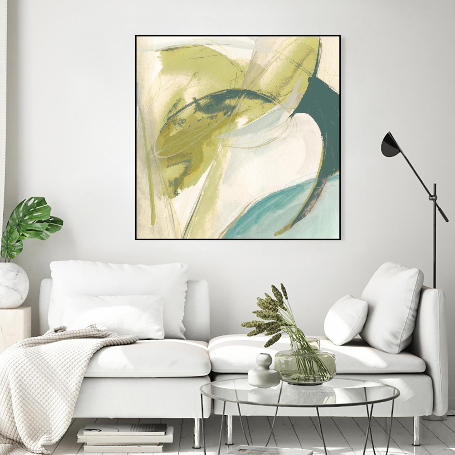 Vertigo Note II by June Erica Vess on GIANT ART - green abstract