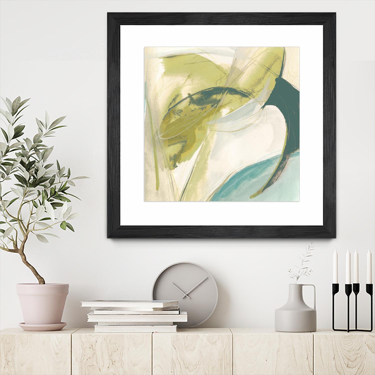 Vertigo Note II by June Erica Vess on GIANT ART - green abstract
