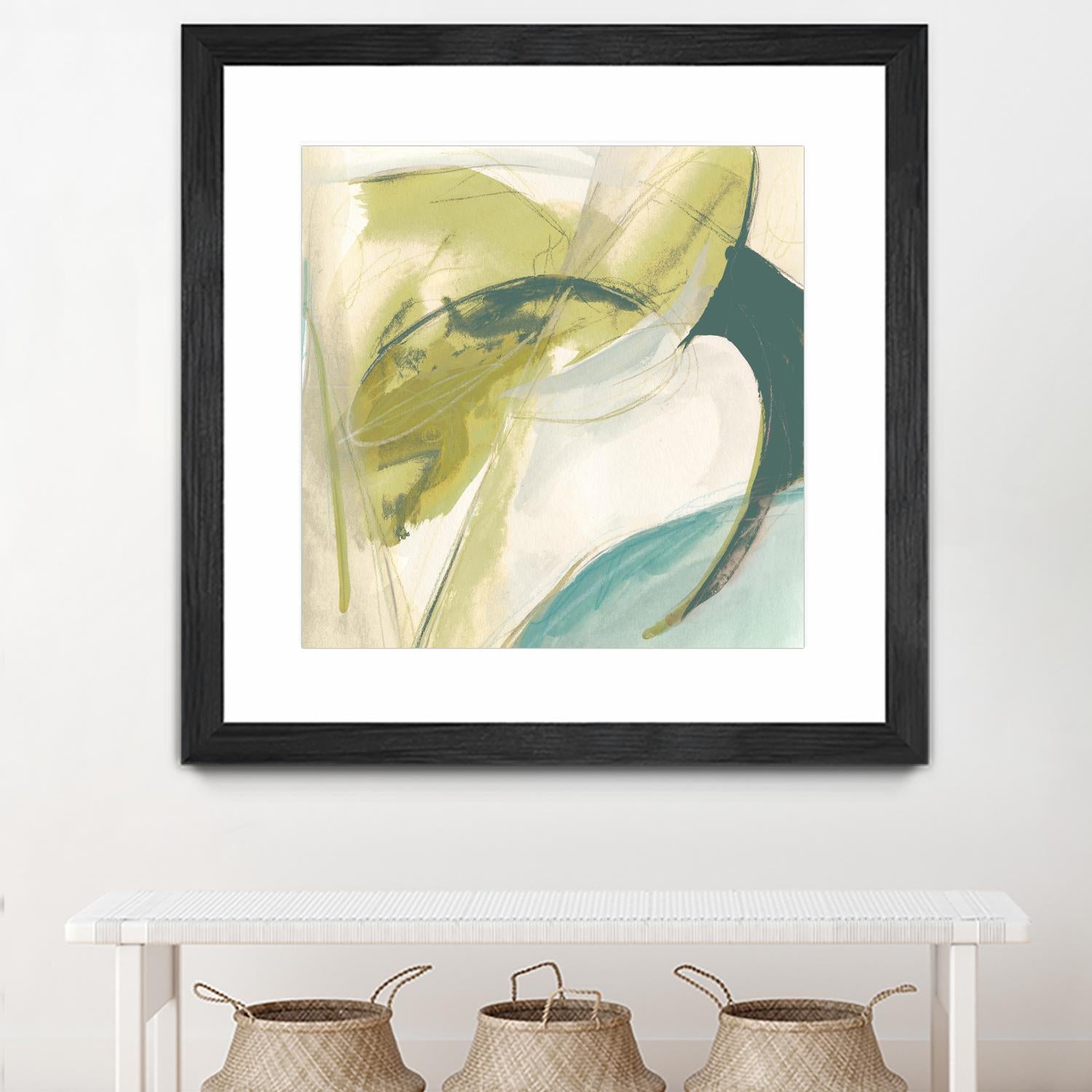 Vertigo Note II by June Erica Vess on GIANT ART - green abstract