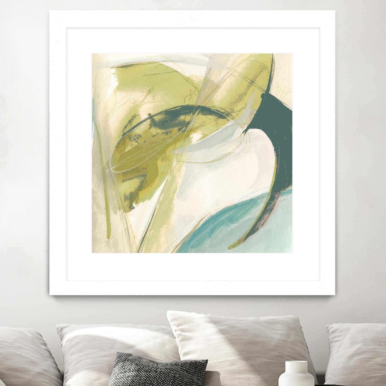 Vertigo Note II by June Erica Vess on GIANT ART - green abstract