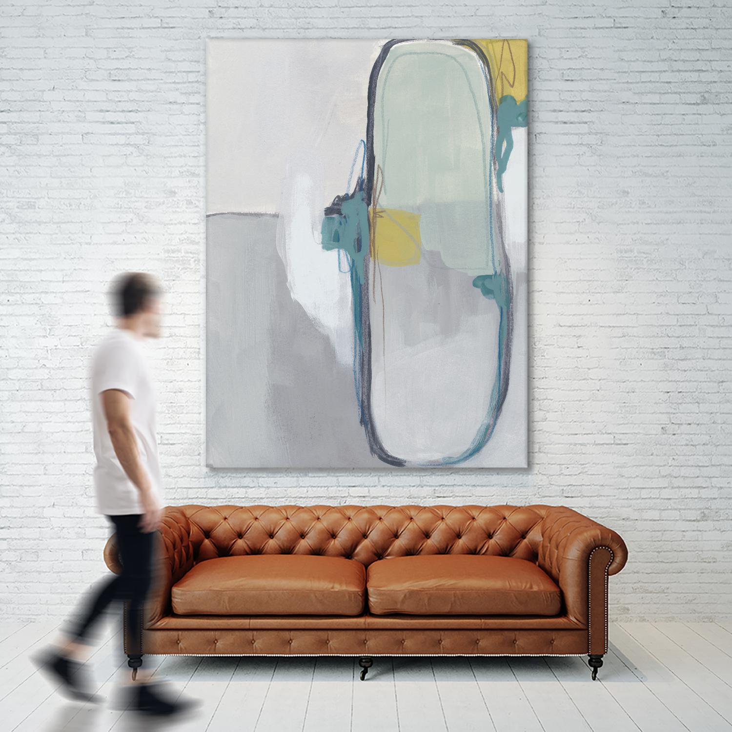 Closed System I by June Erica Vess on GIANT ART - green abstract