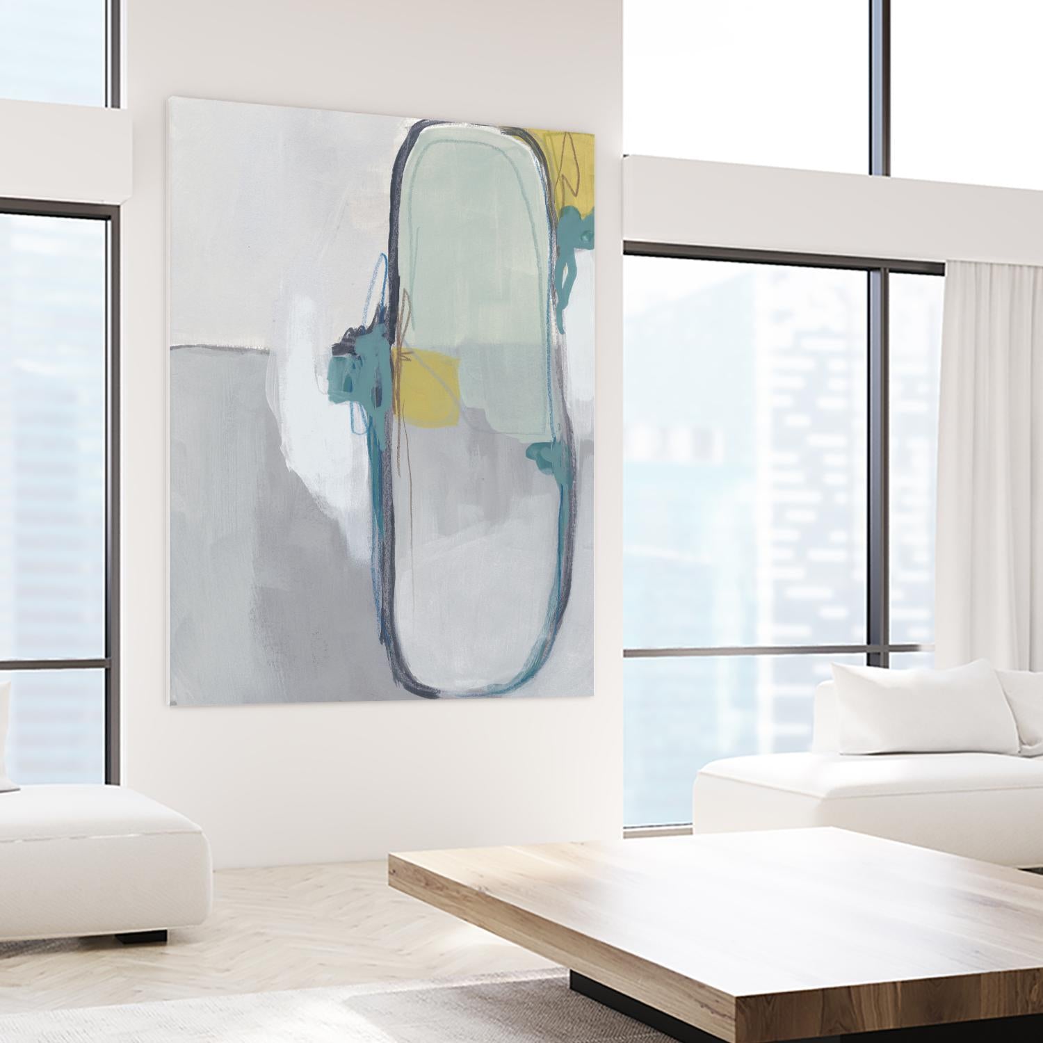 Closed System I by June Erica Vess on GIANT ART - green abstract