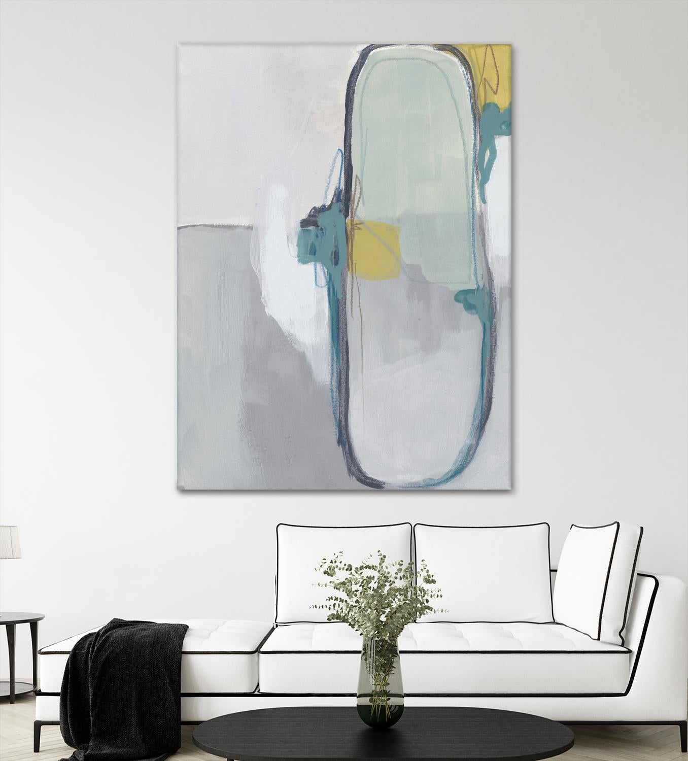 Closed System I by June Erica Vess on GIANT ART - green abstract