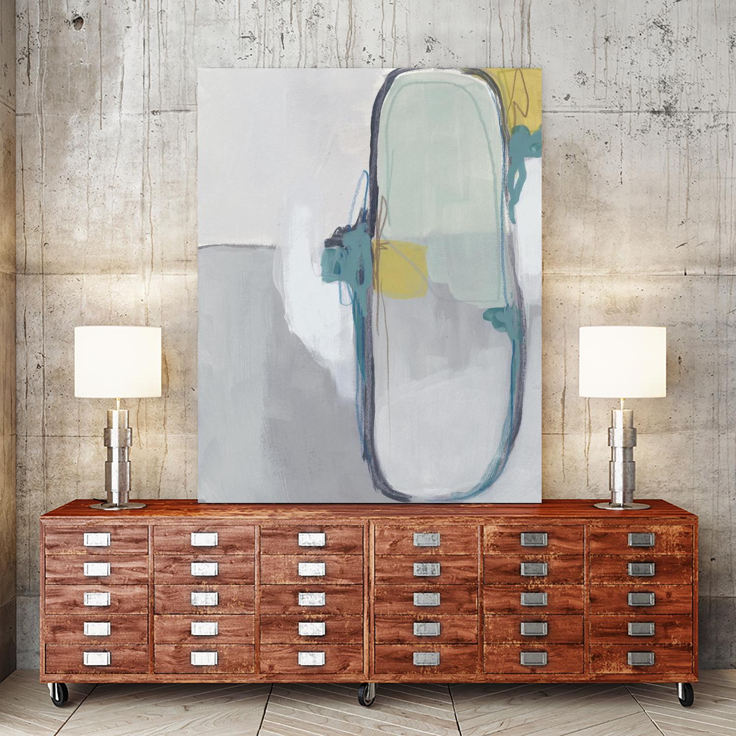 Closed System I by June Erica Vess on GIANT ART - green abstract