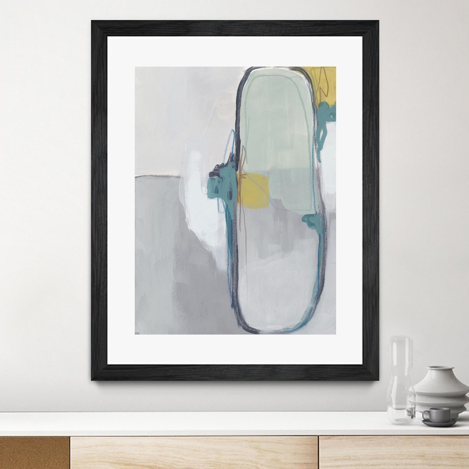 Closed System I by June Erica Vess on GIANT ART - green abstract