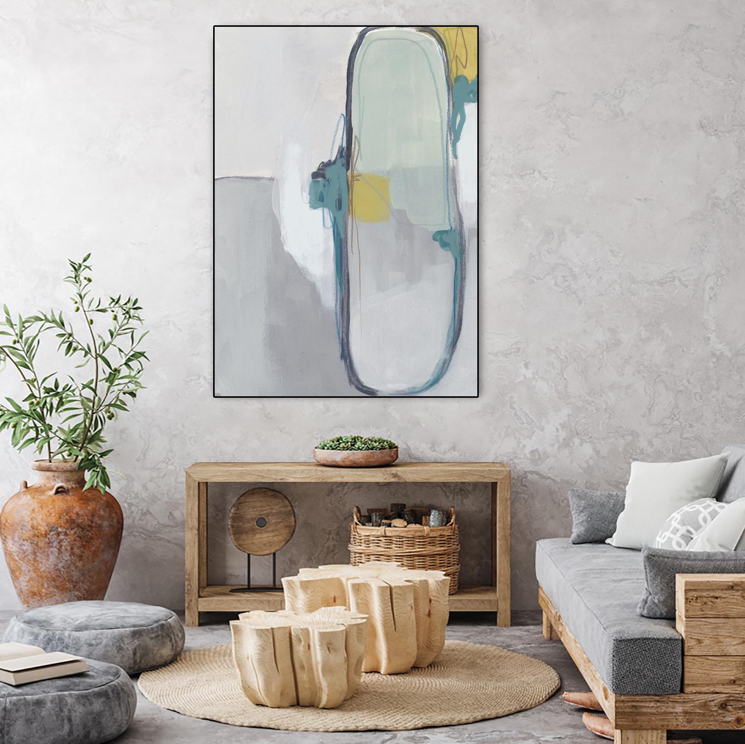 Closed System I by June Erica Vess on GIANT ART - green abstract