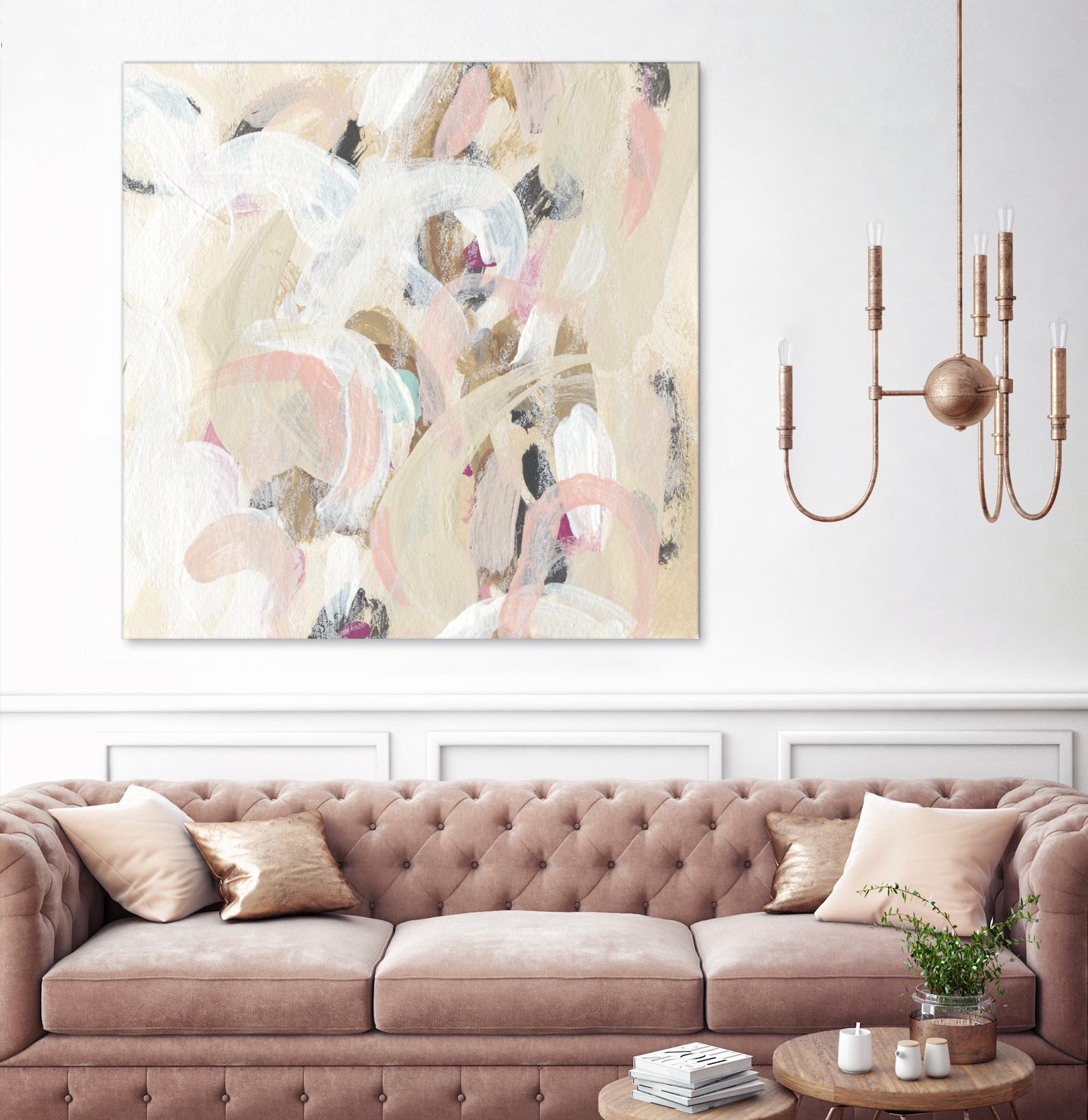 Carnivale I by June Erica Vess on GIANT ART - pink- purple abstract