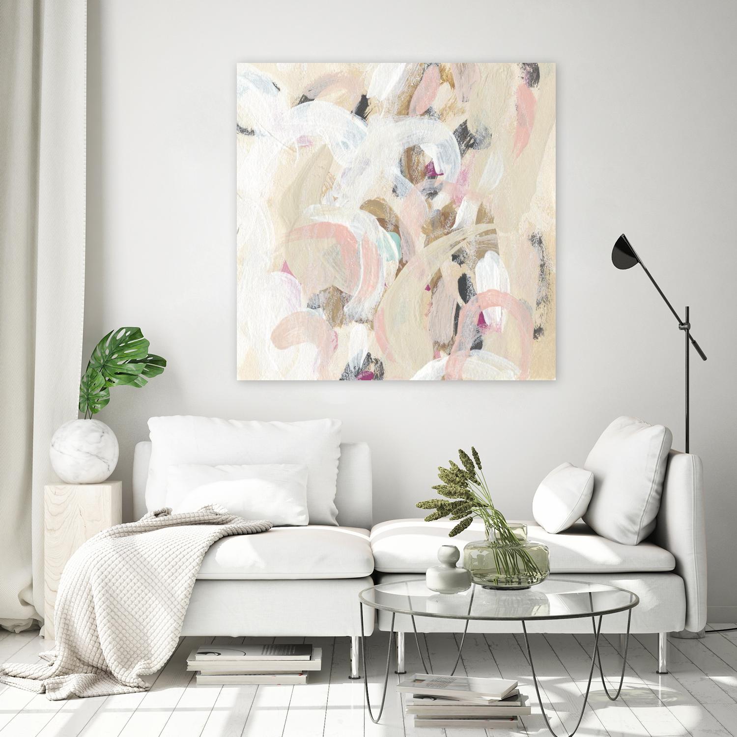 Carnivale I by June Erica Vess on GIANT ART - pink- purple abstract