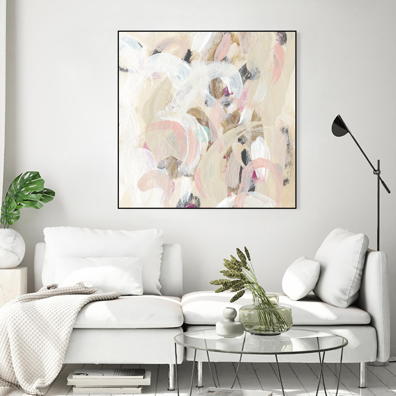 Carnivale I by June Erica Vess on GIANT ART - pink- purple abstract