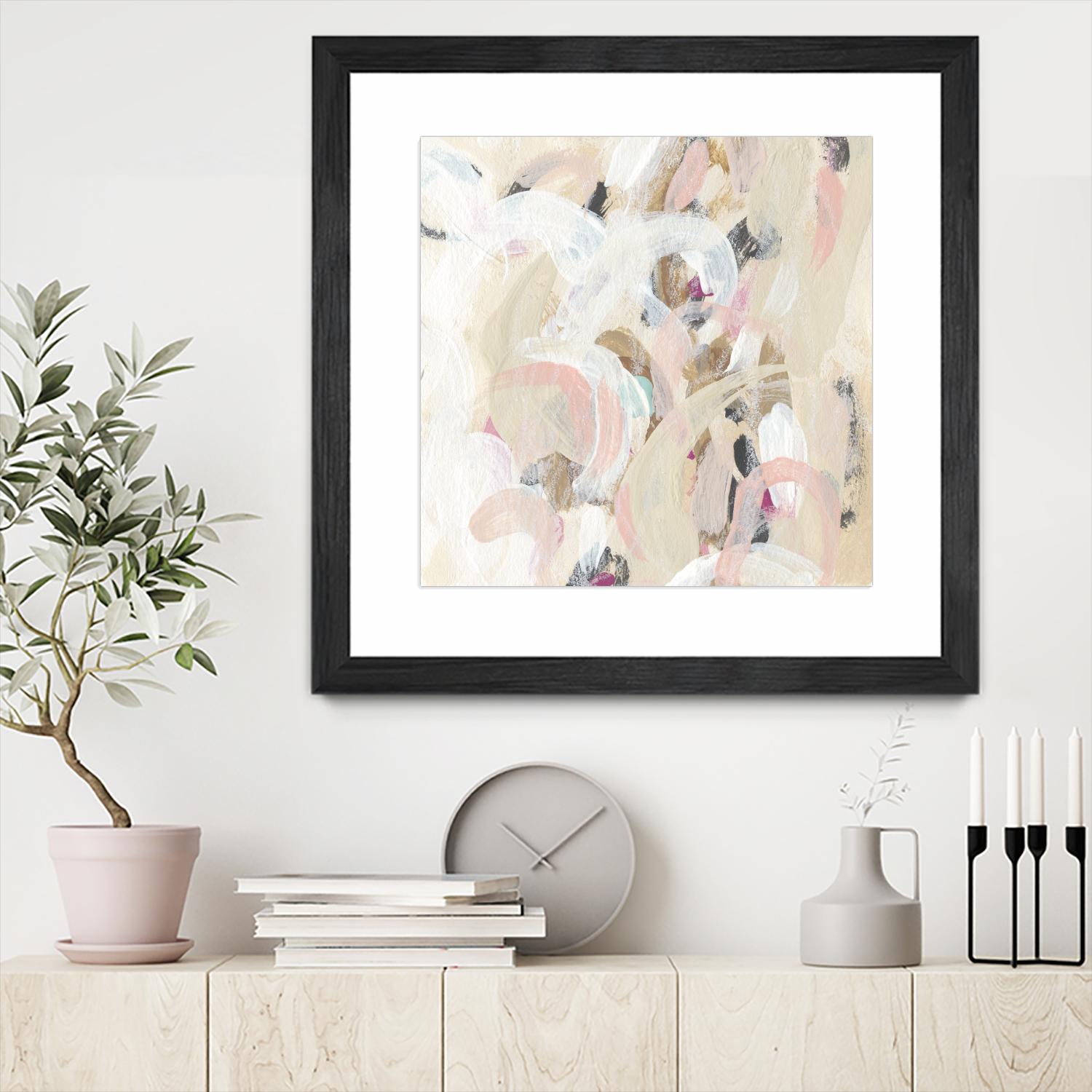 Carnivale I by June Erica Vess on GIANT ART - pink- purple abstract