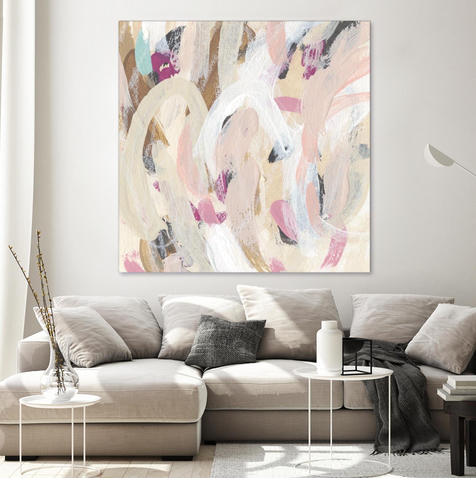 Carnivale IV by June Erica Vess on GIANT ART - pink- purple abstract