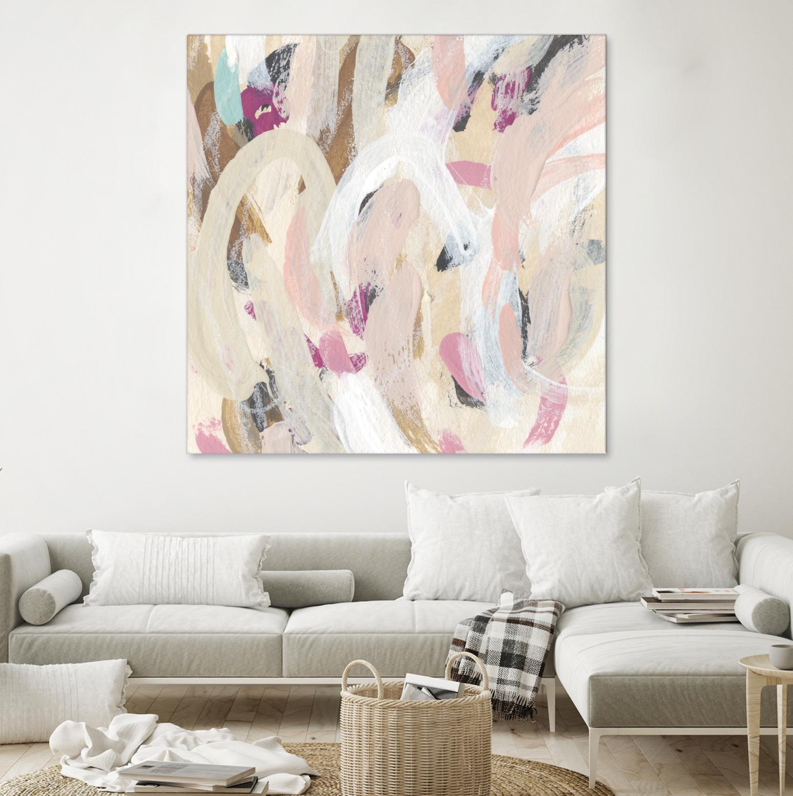 Carnivale IV by June Erica Vess on GIANT ART - pink- purple abstract