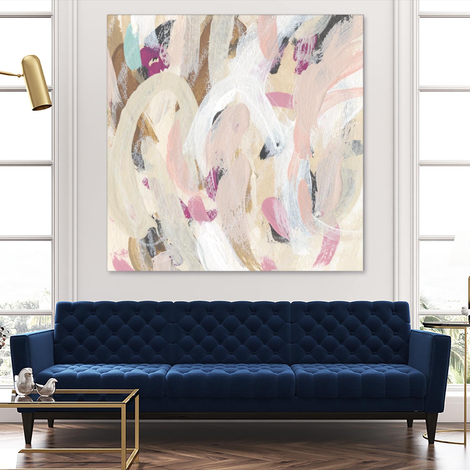 Carnivale IV by June Erica Vess on GIANT ART - pink- purple abstract