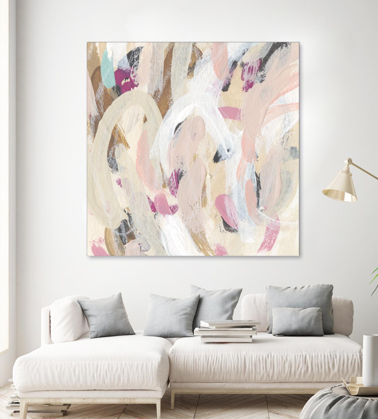 Carnivale IV by June Erica Vess on GIANT ART - pink- purple abstract