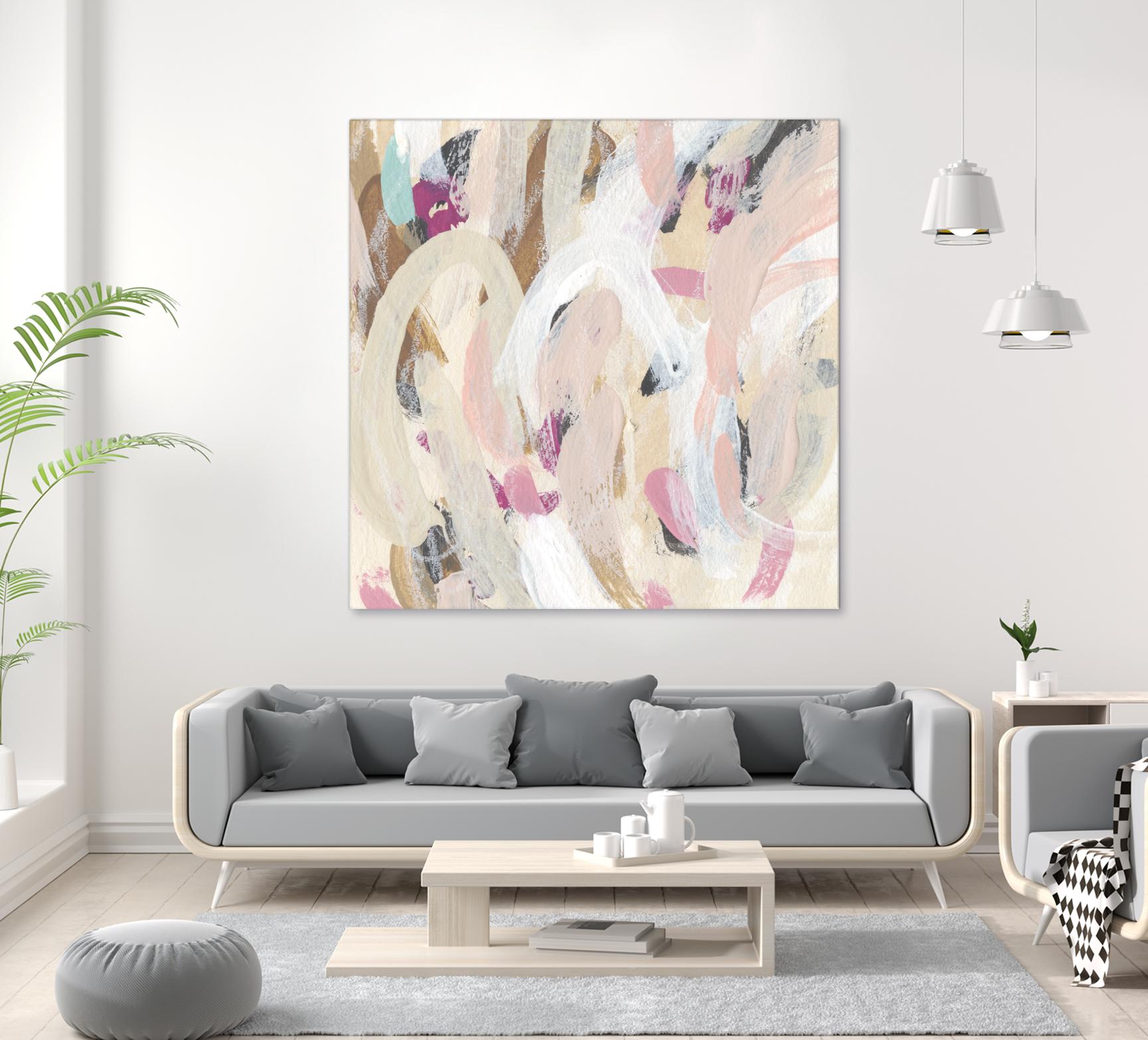 Carnivale IV by June Erica Vess on GIANT ART - pink- purple abstract