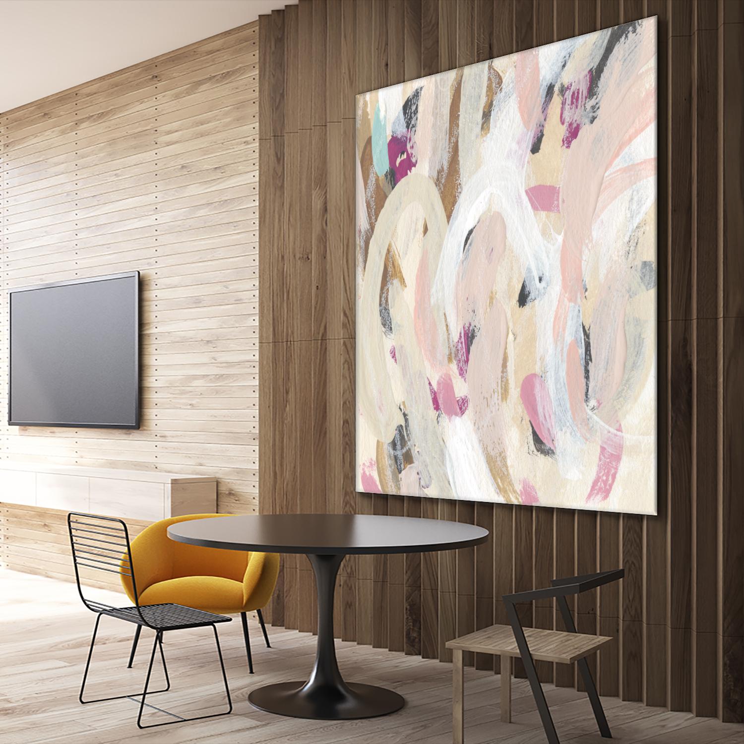 Carnivale IV by June Erica Vess on GIANT ART - pink- purple abstract