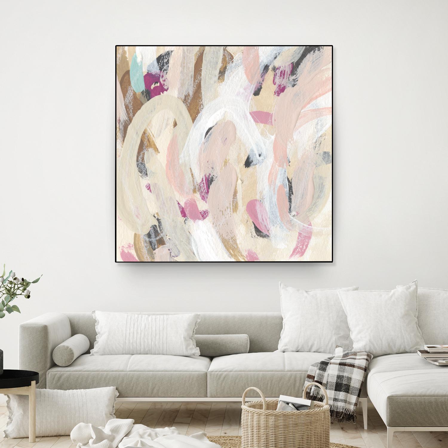 Carnivale IV by June Erica Vess on GIANT ART - pink- purple abstract