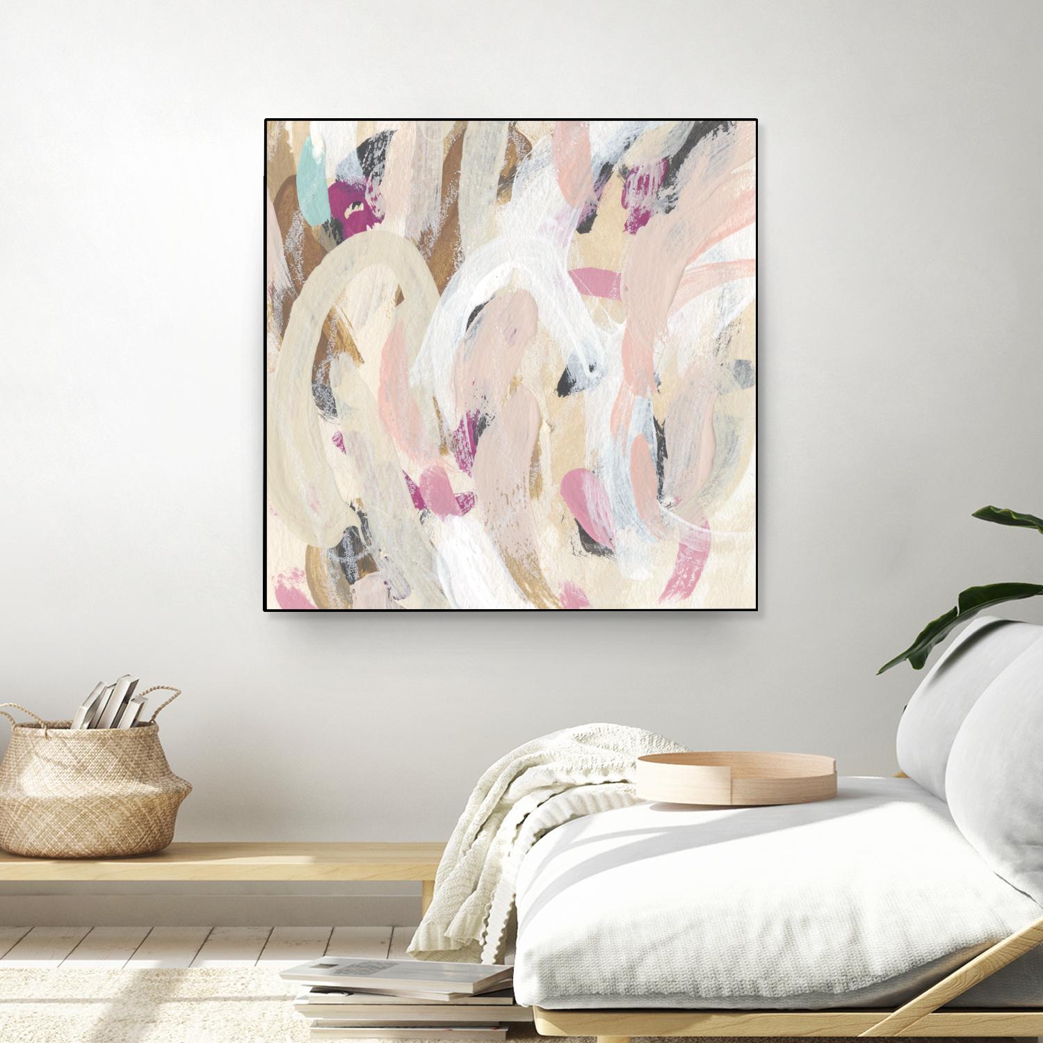 Carnivale IV by June Erica Vess on GIANT ART - pink- purple abstract