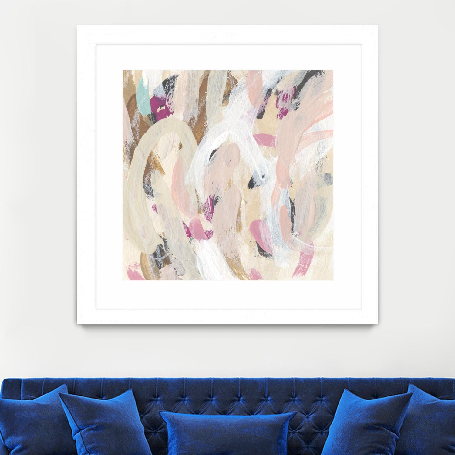 Carnivale IV by June Erica Vess on GIANT ART - pink- purple abstract