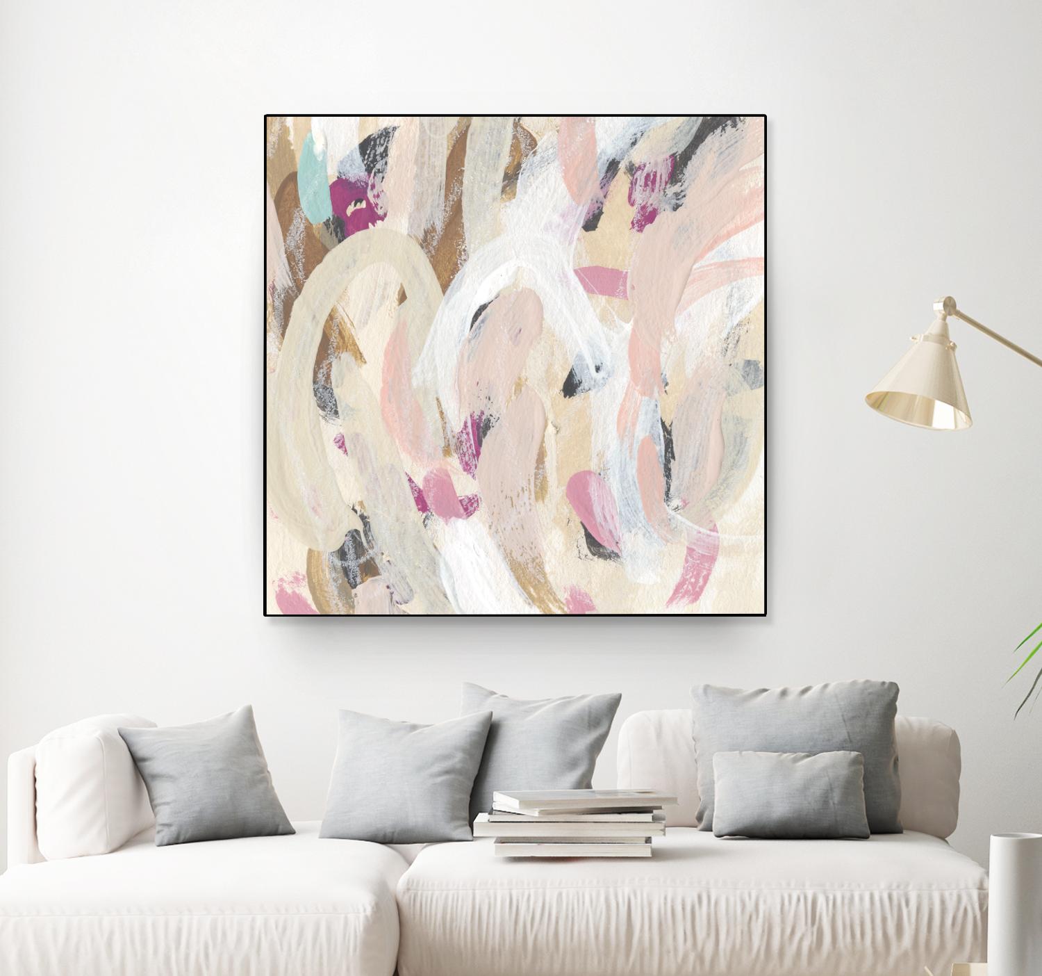 Carnivale IV by June Erica Vess on GIANT ART - pink- purple abstract