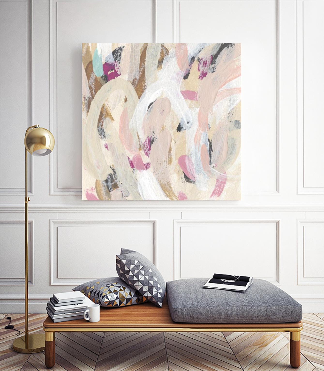 Carnivale IV by June Erica Vess on GIANT ART - pink- purple abstract