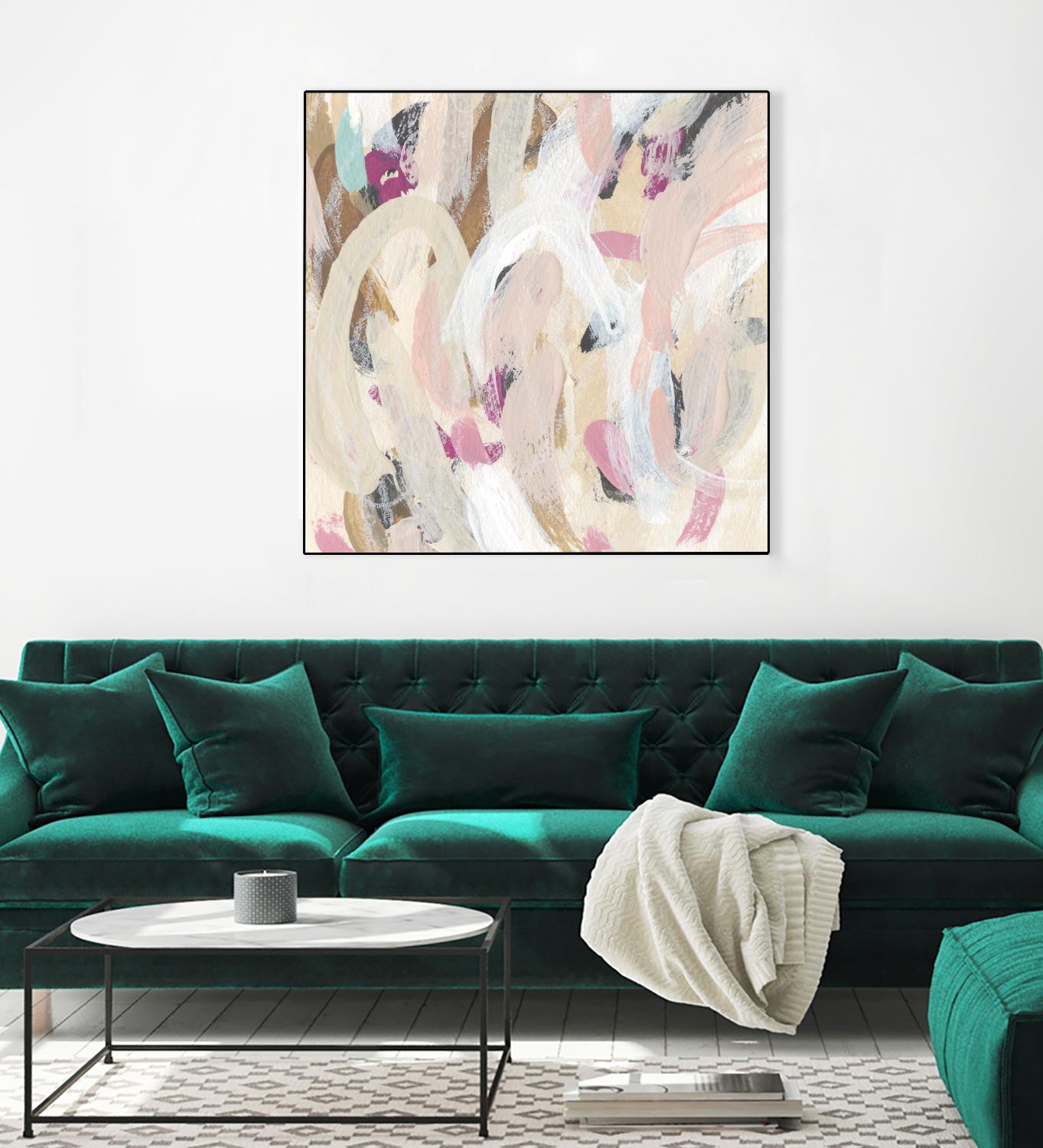 Carnivale IV by June Erica Vess on GIANT ART - pink- purple abstract