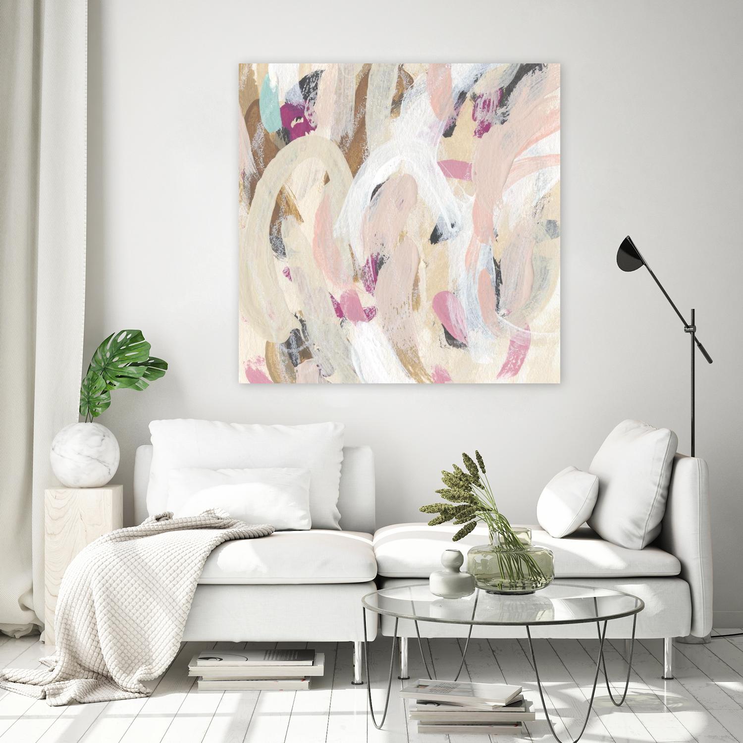 Carnivale IV by June Erica Vess on GIANT ART - pink- purple abstract