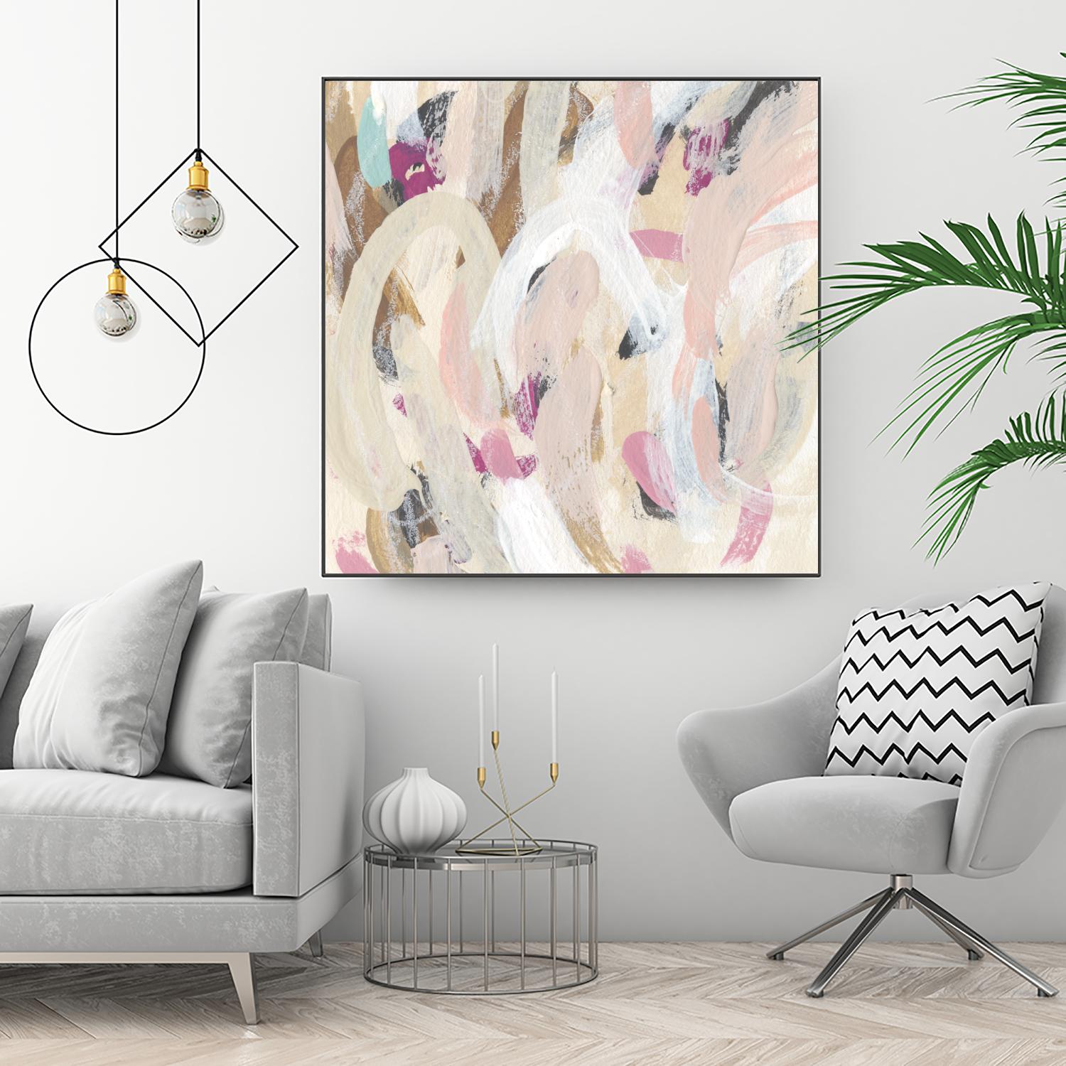 Carnivale IV by June Erica Vess on GIANT ART - pink- purple abstract