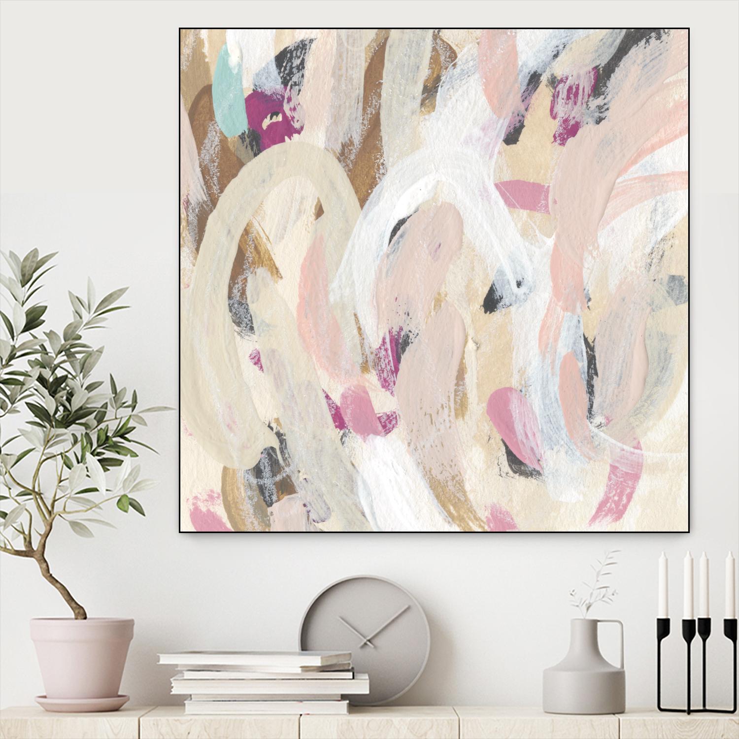 Carnivale IV by June Erica Vess on GIANT ART - pink- purple abstract