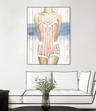 Bygone Bathers II by Grace Popp on GIANT ART - red fashion