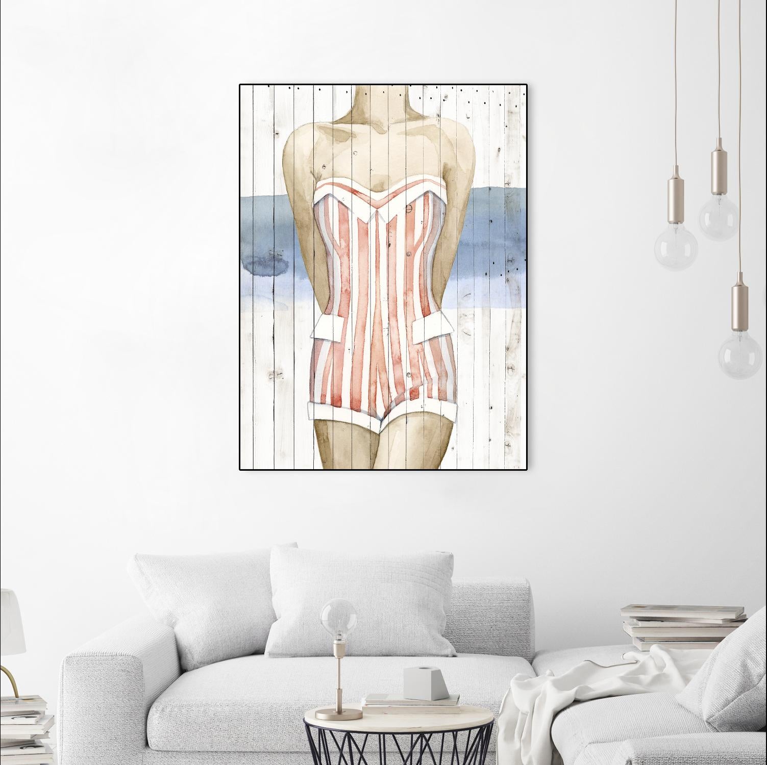 Bygone Bathers II by Grace Popp on GIANT ART - red fashion