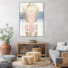 Bygone Bathers II by Grace Popp on GIANT ART - red fashion