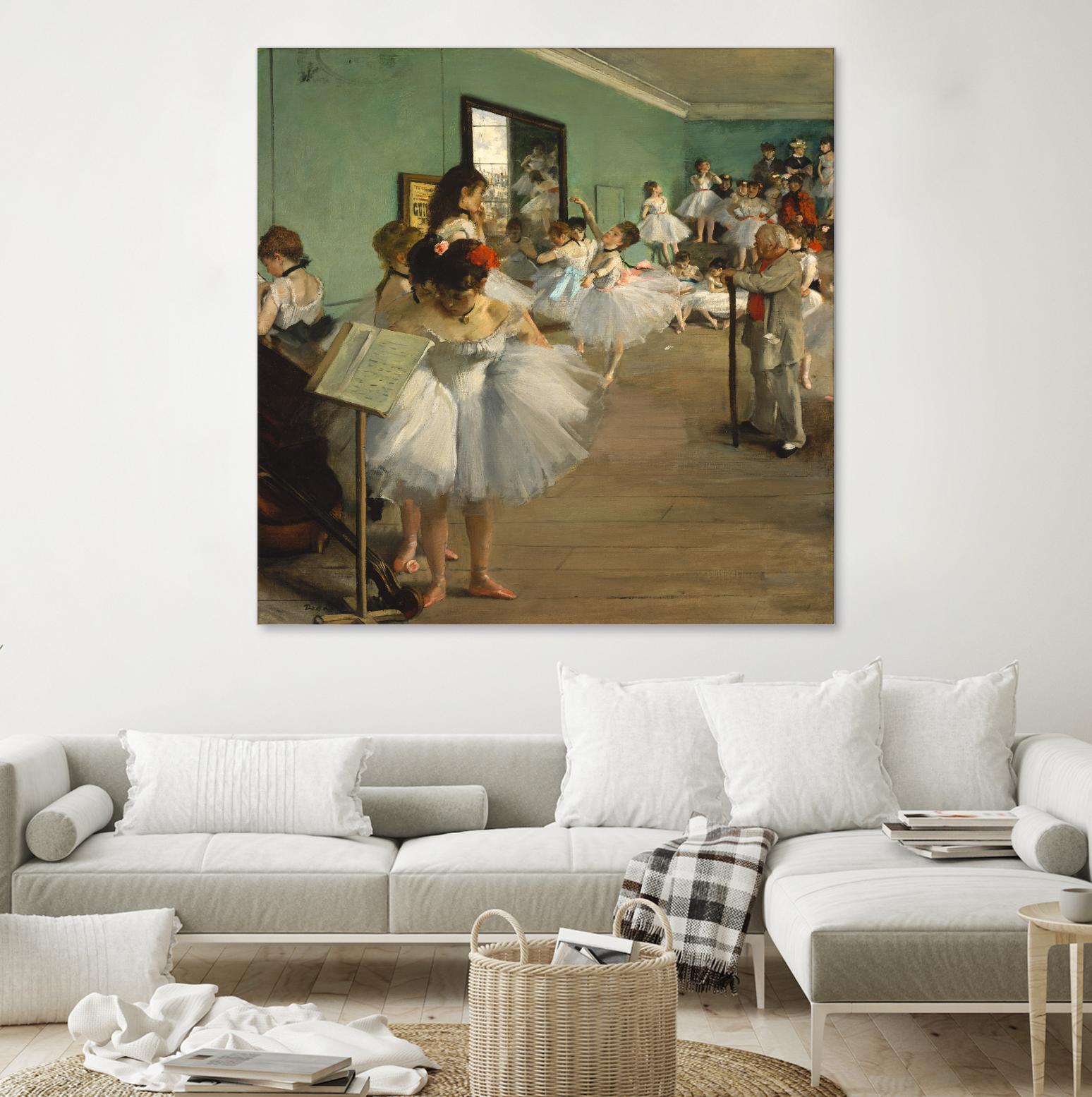 The Dance Class by Edgar Degas on GIANT ART - brown fashion