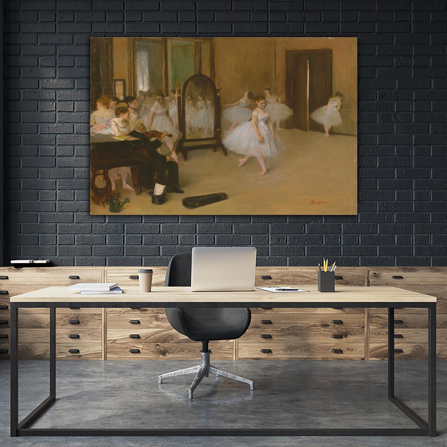 The Dancing Class by Edgar Degas on GIANT ART - brown fashion