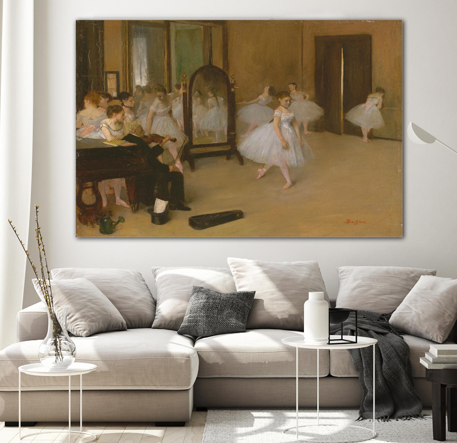 The Dancing Class by Edgar Degas on GIANT ART - brown fashion