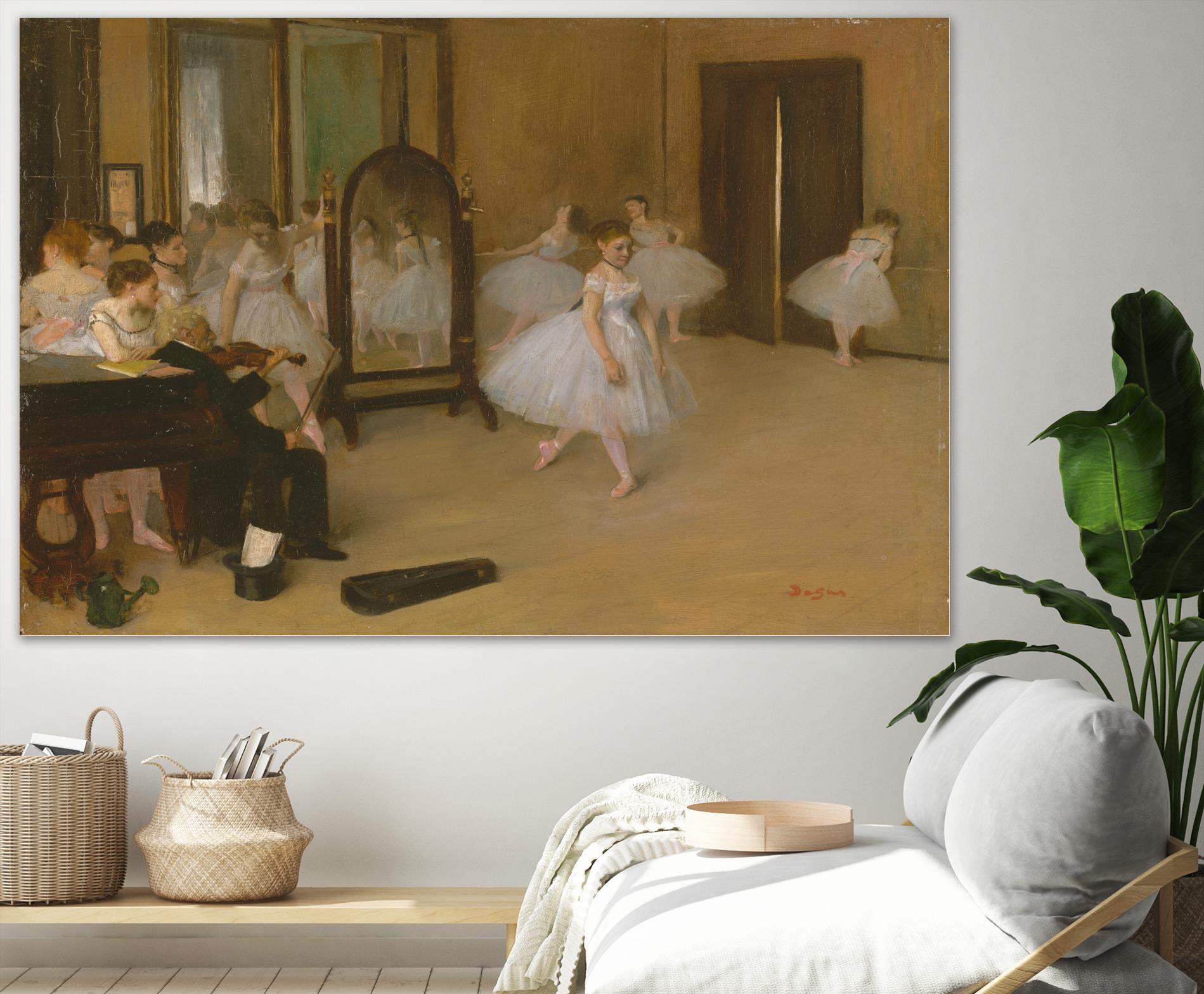 The Dancing Class by Edgar Degas on GIANT ART - brown fashion
