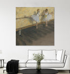Dancers Practicing at the Barre by Edgar Degas on GIANT ART - brown fashion