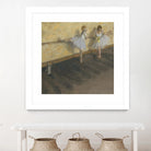 Dancers Practicing at the Barre by Edgar Degas on GIANT ART - brown fashion