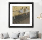 Dancers Practicing at the Barre by Edgar Degas on GIANT ART - brown fashion