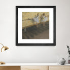 Dancers Practicing at the Barre by Edgar Degas on GIANT ART - brown fashion
