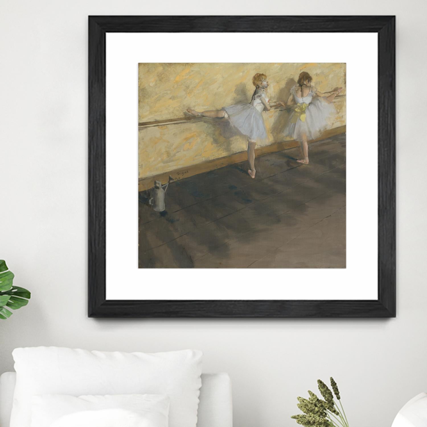 Dancers Practicing at the Barre by Edgar Degas on GIANT ART - brown fashion