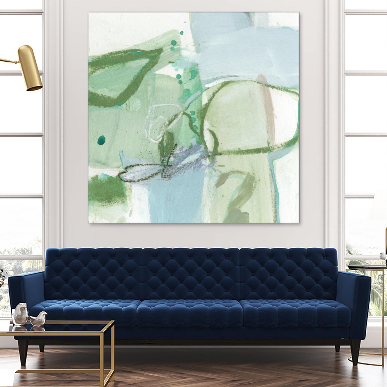 Olive I by Christina Long on GIANT ART - green abstract