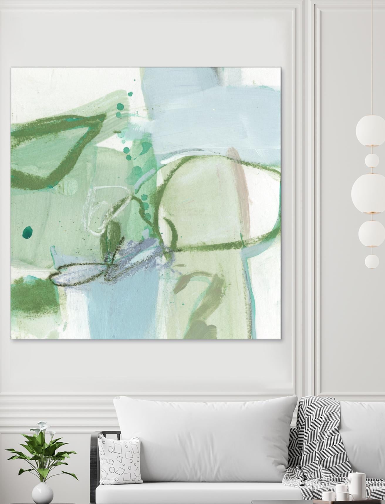 Olive I by Christina Long on GIANT ART - green abstract