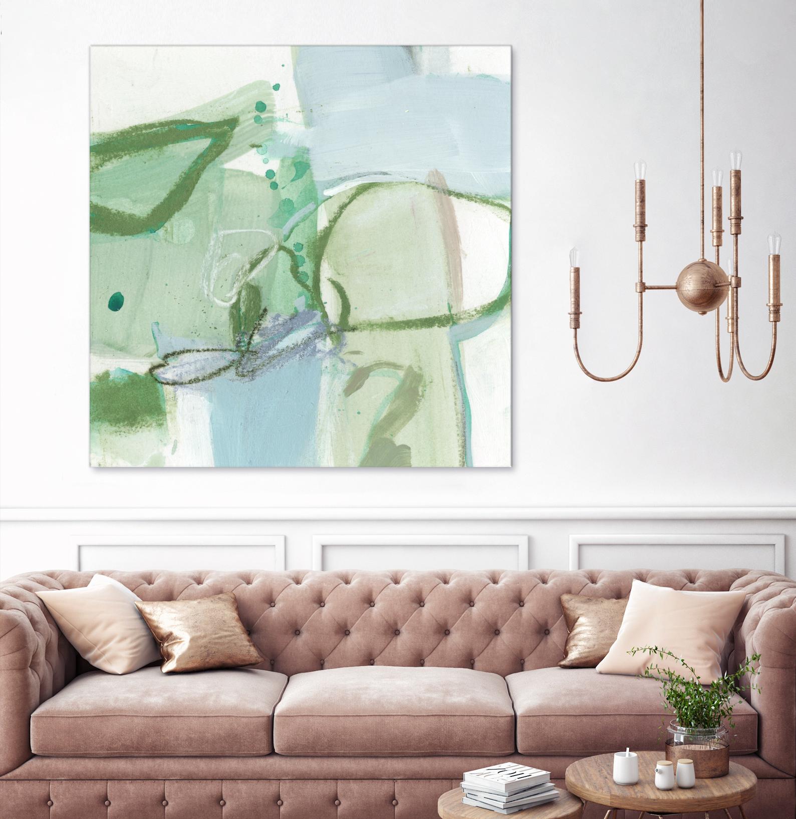 Olive I by Christina Long on GIANT ART - green abstract