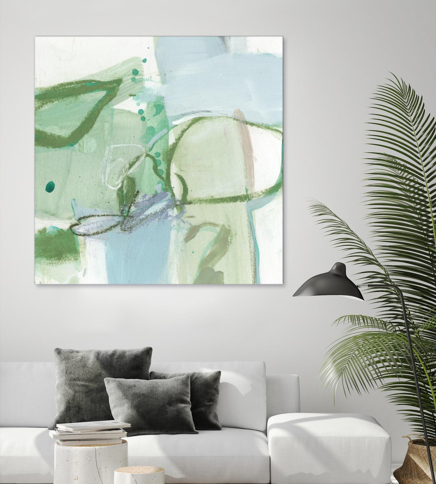 Olive I by Christina Long on GIANT ART - green abstract