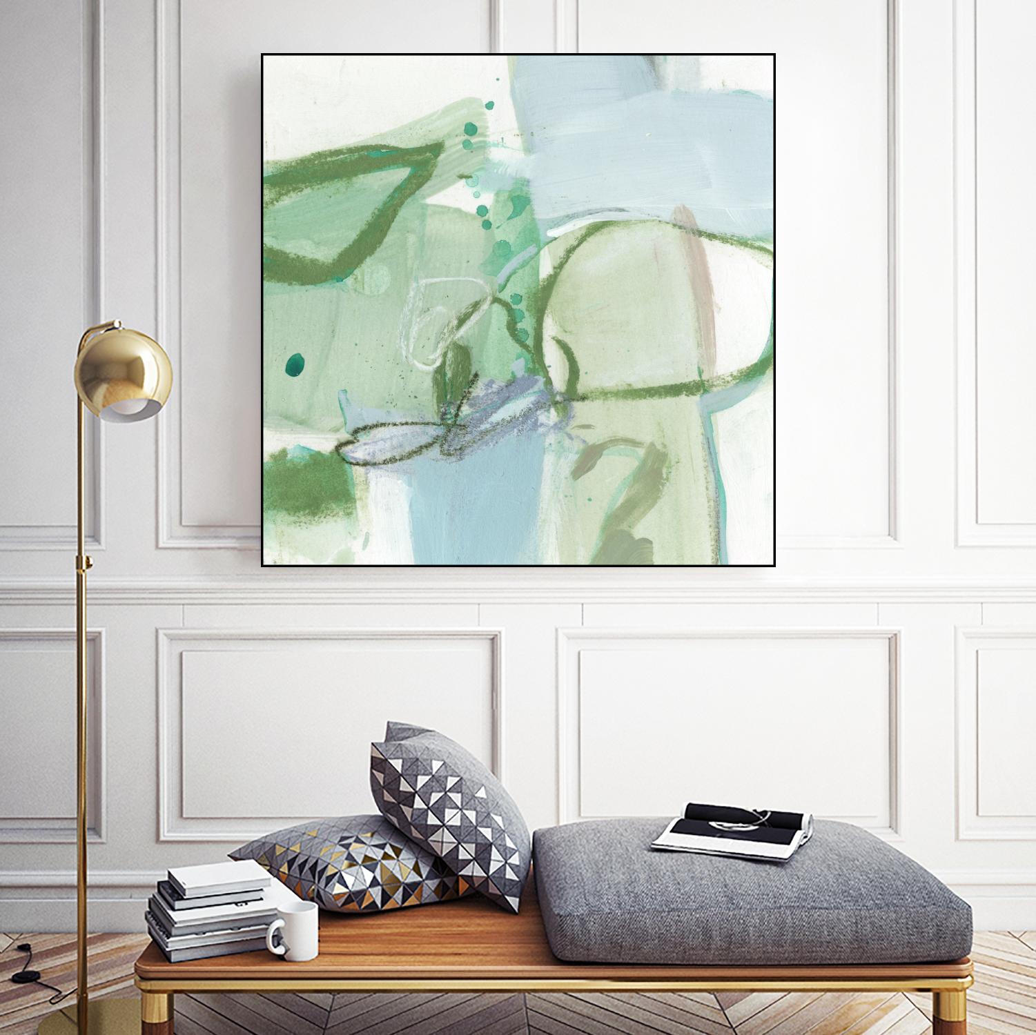 Olive I by Christina Long on GIANT ART - green abstract