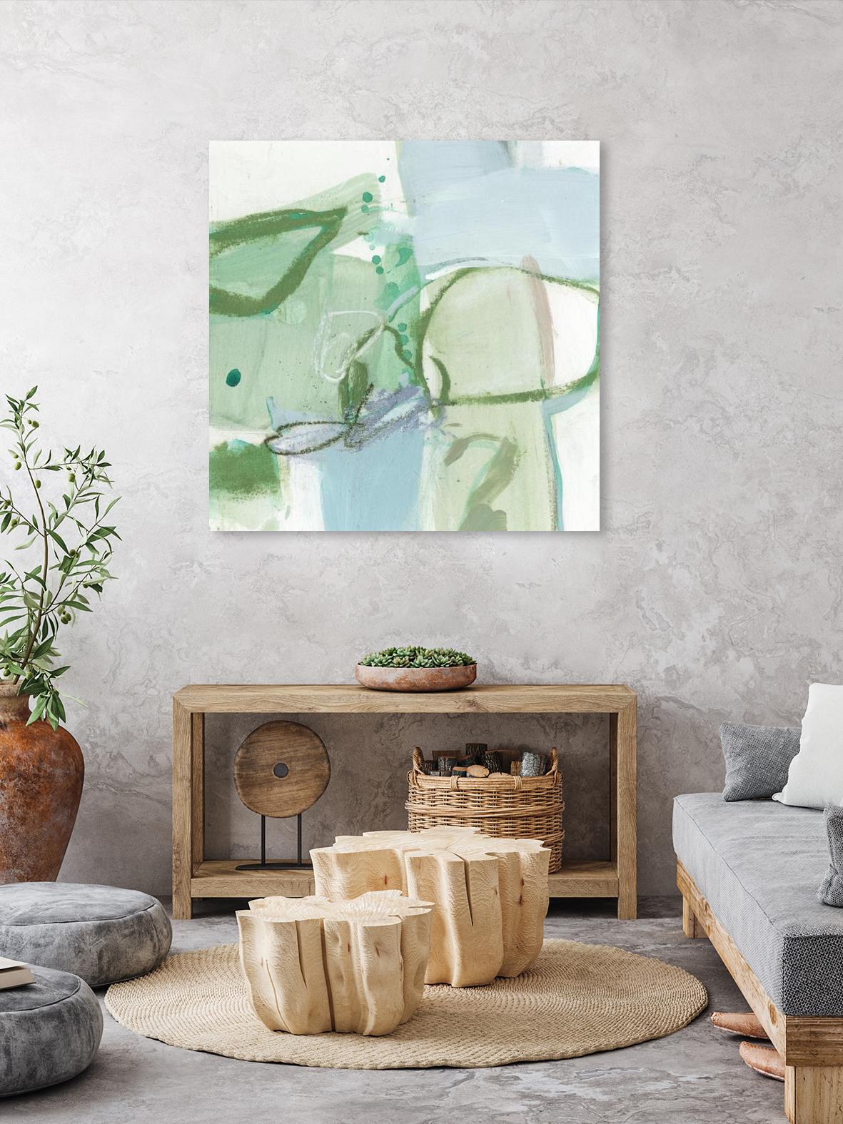 Olive I by Christina Long on GIANT ART - green abstract