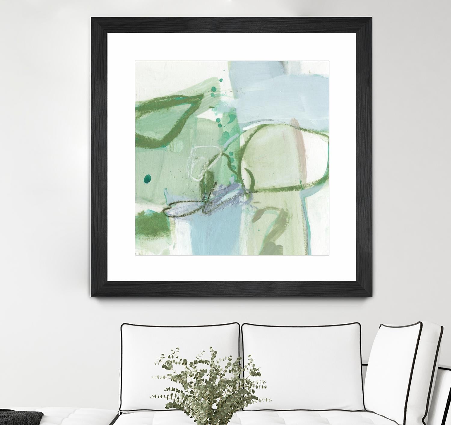 Olive I by Christina Long on GIANT ART - green abstract