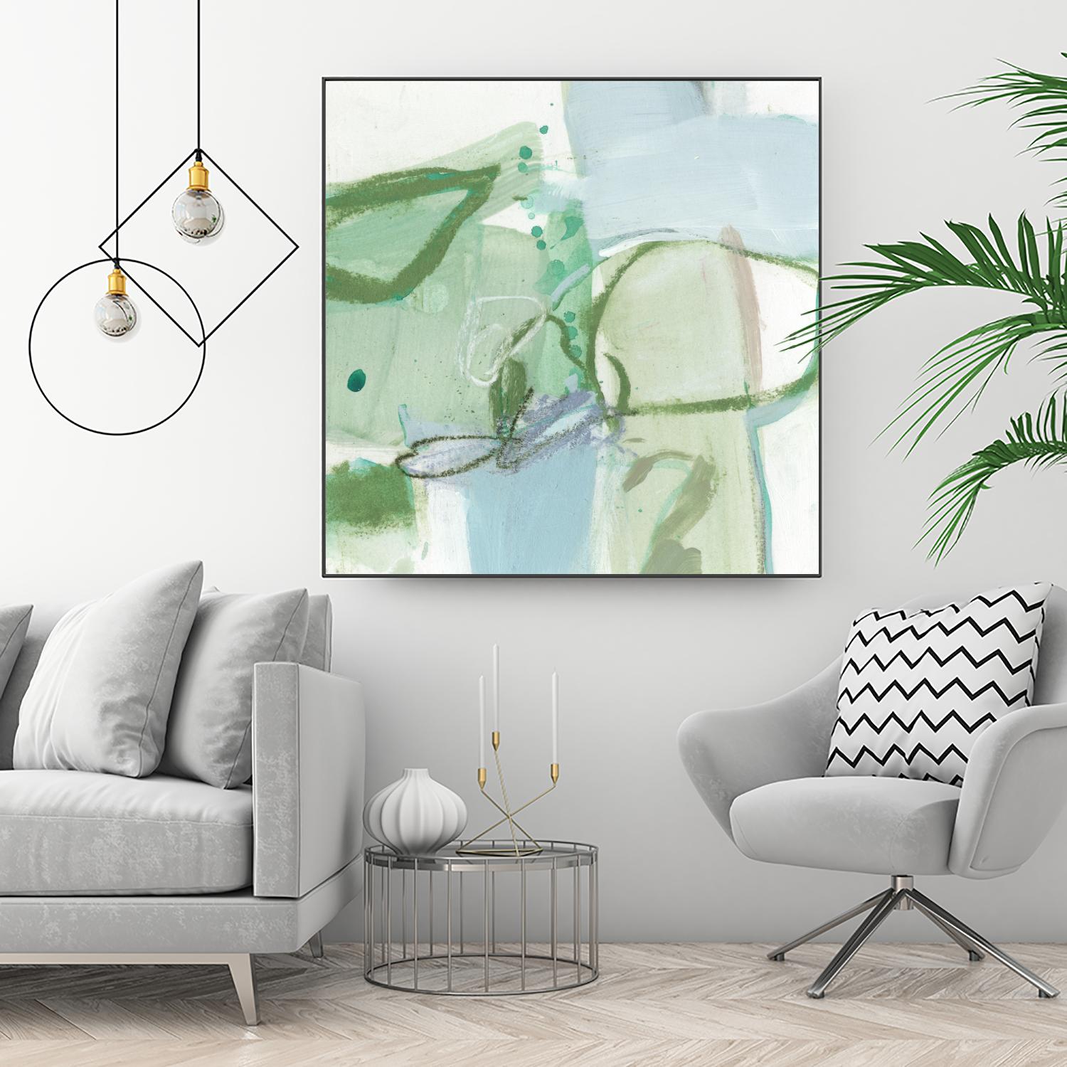 Olive I by Christina Long on GIANT ART - green abstract