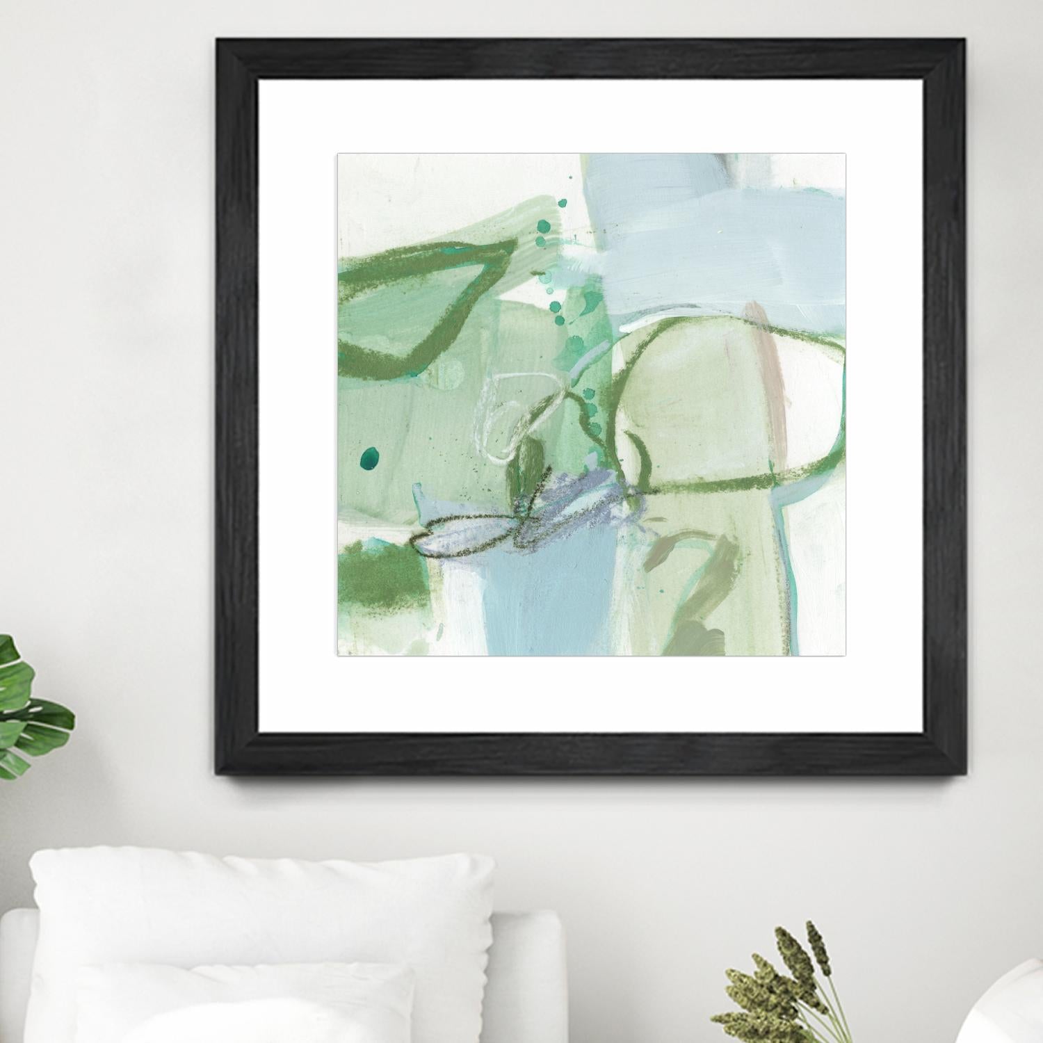 Olive I by Christina Long on GIANT ART - green abstract